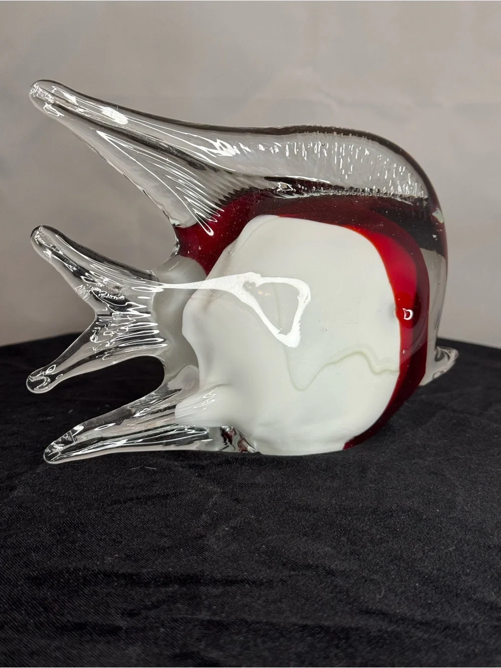 Vintage Murano-style Glass Fish paperweight
